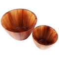 Creative Wooden Trough Bowl Solid Wood Salad Bowl Pickles Bowl for Soup Noodles Fruit